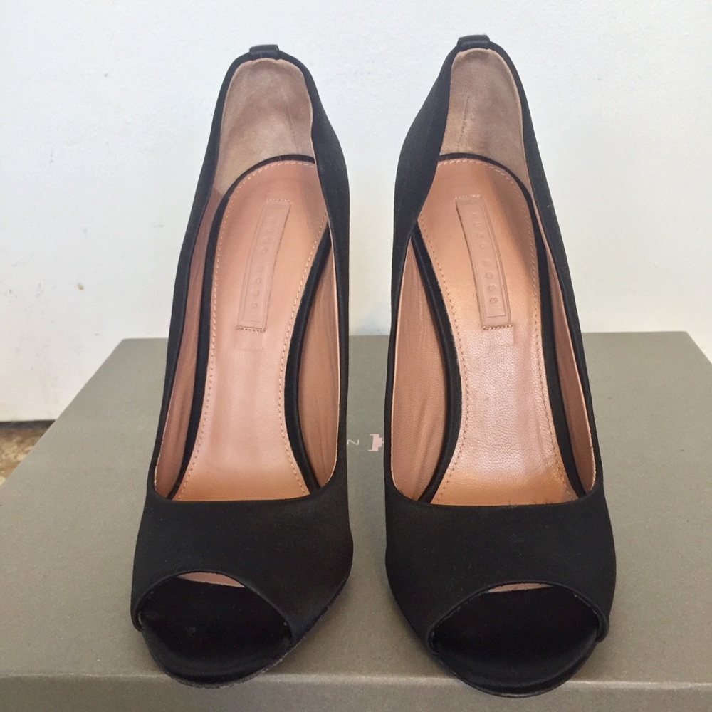 โจ๐โจ BOSS Hugo Boss Staple Opentoe classic pump - Picture 3 of 8
